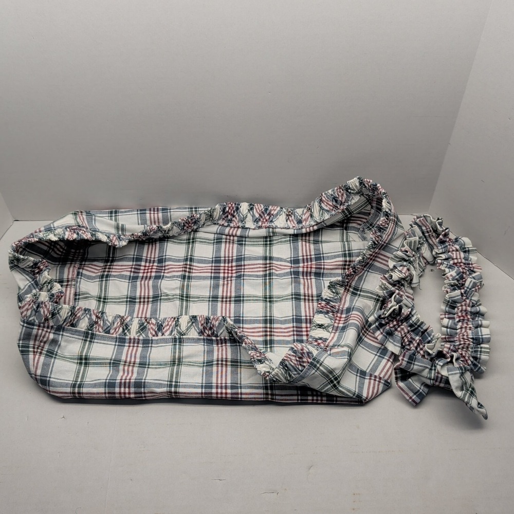 Longaberger Market Day Plaid Basket Liner & Garter Cloth Serving Tray